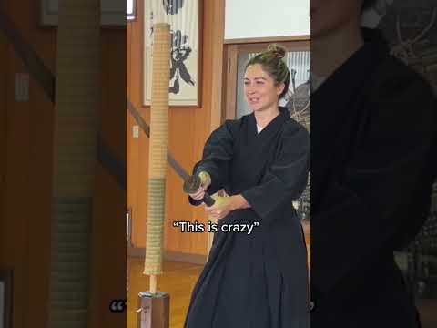 Samurai Sword Lesson in Japan #sword #japan #travel #samurai